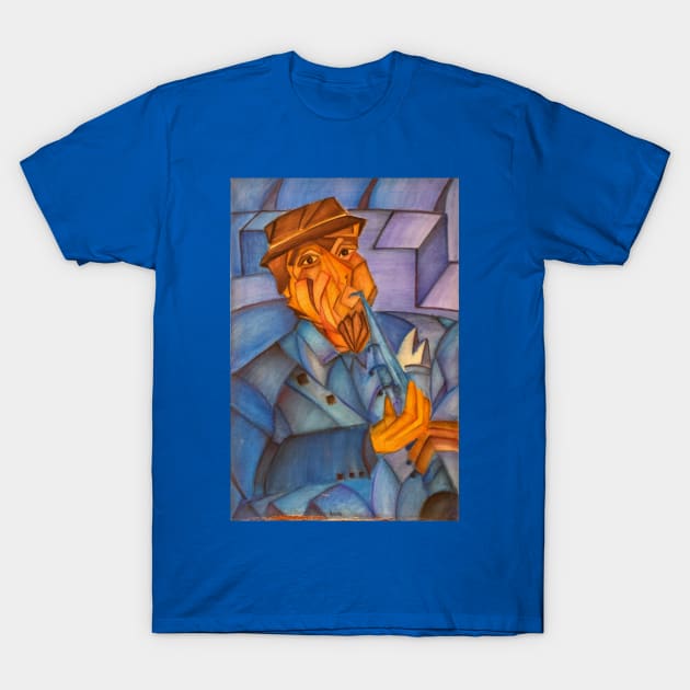 Bluesman Cubed T-Shirt by Kurtcmo